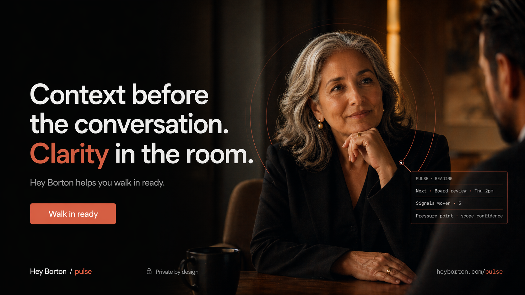 Hey Borton Pulse - hero widescreen campaign ad